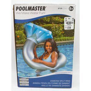 Poolmaster Diamond Split Ring Pool Float 35 Inch Diameter Tube-Style Design For